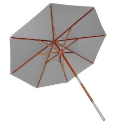 Tr�parasol �300 cm - luksus antracit parasol - haveparasol �3 meter