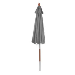 Tr�parasol �300 cm - luksus antracit parasol - haveparasol �3 meter