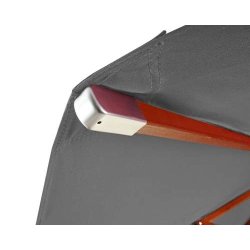 Tr�parasol �300 cm - luksus antracit parasol - haveparasol �3 meter