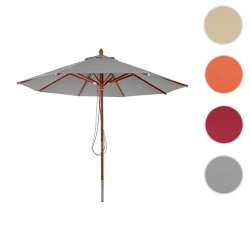 Tr�parasol �300 cm - luksus antracit parasol - haveparasol �3 meter