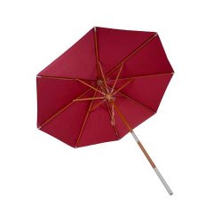 Trparasol 300 cm - luksus bordeaux rd parasol - haveparasol 3 meter