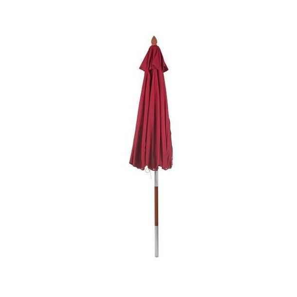 Trparasol 300 cm - luksus bordeaux rd parasol - haveparasol 3 meter