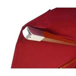 Trparasol 300 cm - luksus bordeaux rd parasol - haveparasol 3 meter