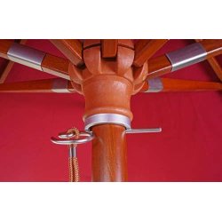 Trparasol 300 cm - luksus bordeaux rd parasol - haveparasol 3 meter