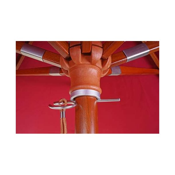 Trparasol 300 cm - luksus bordeaux rd parasol - haveparasol 3 meter