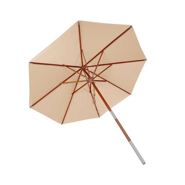 Trparasol 300 cm - luksus creme/beige parasol - haveparasol 3 meter
