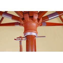 Trparasol 300 cm - luksus creme/beige parasol - haveparasol 3 meter