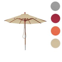 Trparasol 300 cm - luksus creme/beige parasol - haveparasol 3 meter