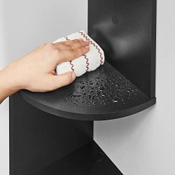 Hj�rnereol - v�gh�ngt bogreol med 5 hylder - sort reol