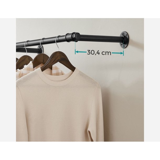 V�gmonteret t�jstang - b�jlestang til v�g - 30,4 x 170 x 7 cm