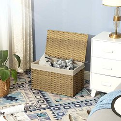 Vasket�jskurv - med l�g og vaskbar vasket�jspose - 60L brun