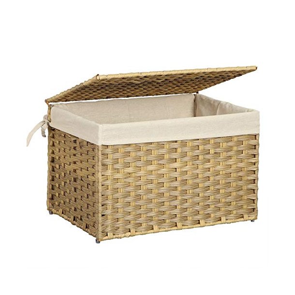 Vasket�jskurv - med l�g og vaskbar vasket�jspose - 60L brun