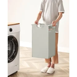 Vasket�jskurve med 3 rum - 3 vasket�jsposer - hvid