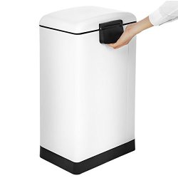 Pedalspand - skraldespand med soft close l�g - 30L hvid