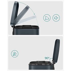 Skraldespand - pedalspand med soft close l�g - 30L m�rkegr�