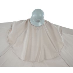 Halvrund parasol med fod - balkonparasol - creme 270 x 135 cm