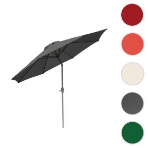 Haveparasol i aluminium med knk/vip 300cm - antracit parasol