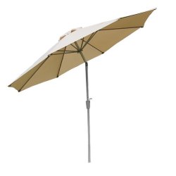 Haveparasol i aluminium med knk/vip 300cm - creme