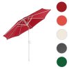 Haveparasol i aluminium med knk/vip 300cm - rd