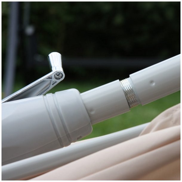 Parasol i aluminium med knk/vip 2x3M - bordeaux