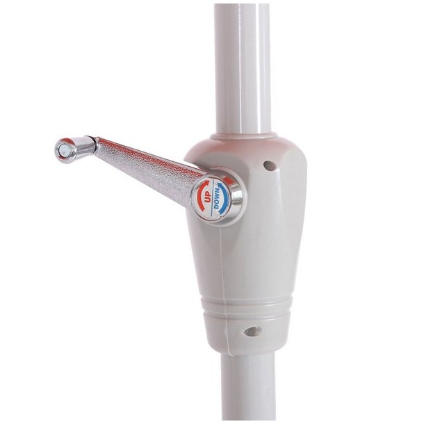 Parasol 2 x 3 meter i aluminium med knk/vip - creme