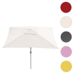 Parasol 2 x 3 meter i aluminium med knk/vip - creme
