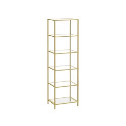 Badev�relsesreol med h�rdet glas og gyldent stel 40x30x177,3