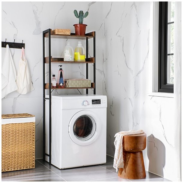 Badevrelsesreol - reol til badevrelse over toilet/vaskemaskine