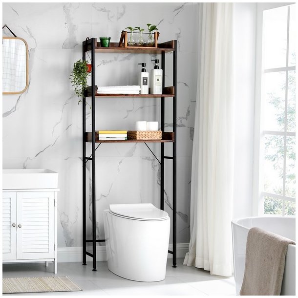 Badevrelsesreol - reol til badevrelse over toilet/vaskemaskine