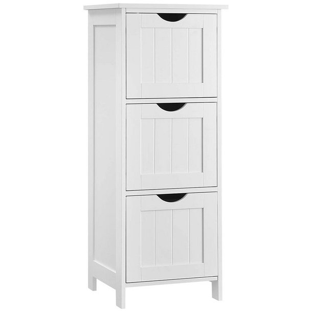 Badev�relsesreol - hvid reol til badev�relse 81 x 32 x 30 cm