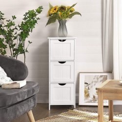 Badev�relsesreol - hvid reol til badev�relse 81 x 32 x 30 cm
