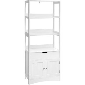 Badev�relsesskab - hvid badev�relsesreol - 154 x 60 x 32,5 cm