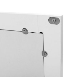 Spejlskab - v�gh�ngt skab med 2 spejld�re - hvid 58 x 56 x 13 cm