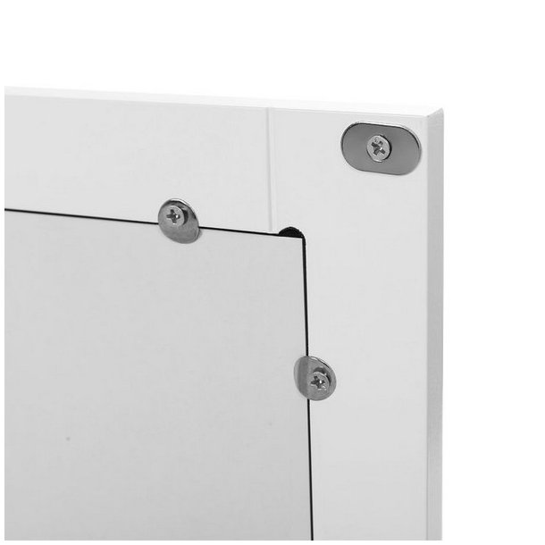 Spejlskab - v�gh�ngt skab med 2 spejld�re - hvid 58 x 56 x 13 cm