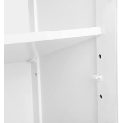 Kommode - hvid badevrelsesskab - skab 80 x 60 x 30 cm