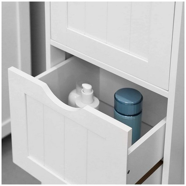 Badev�relsesreol - hvid reol til badev�relse 81 x 32 x 30 cm