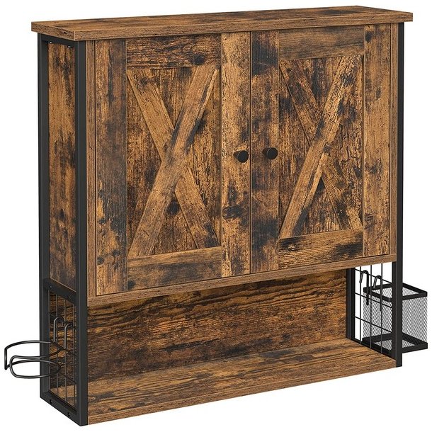 Badevrelsesskab - vghngt skab - rustik brun 60x60x16 cm