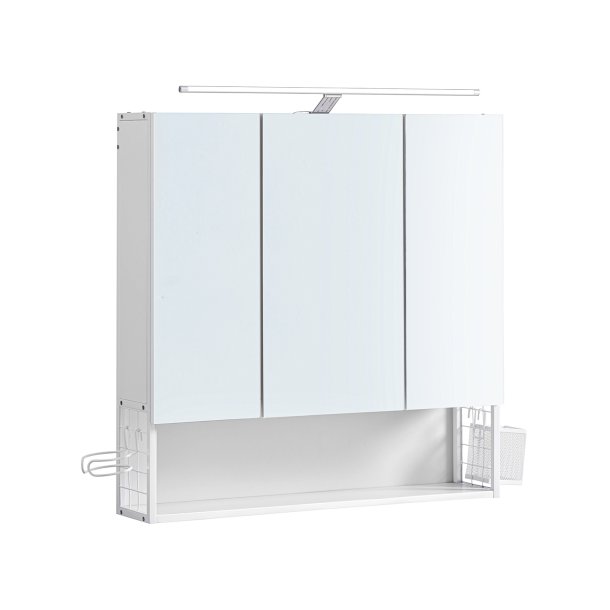 Badevrelsesskab - overskab - vghngt spejlskab - hvid