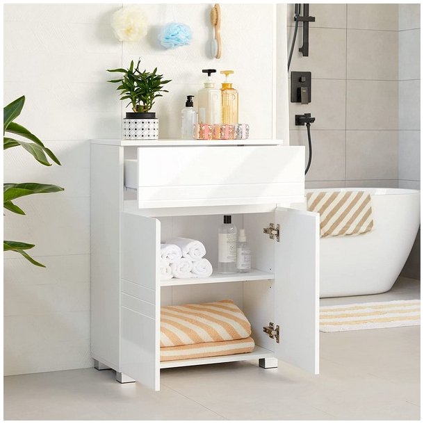 Badevrelsesskab - skab - opbevaringsskab - hvid 60 x 30 x 80