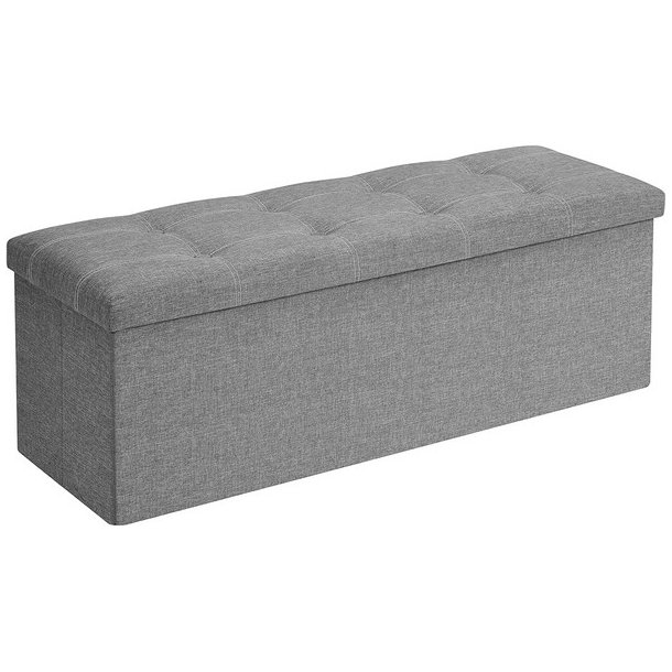 B�nk med kiste - siddeb�nk med opbevaring 110 x 38 x 38 - lysegr�