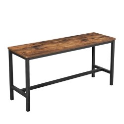 B�nke i industrielt design - 2 b�nke - rustik brun 108x32,5x50