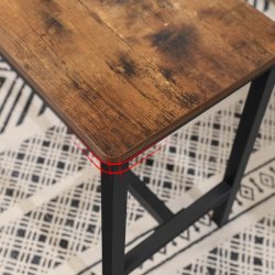 B�nke i industrielt design - 2 b�nke - rustik brun 108x32,5x50