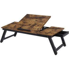 B�rebar laptop stand i tr� - 5 trin justerbar kogebogsholder