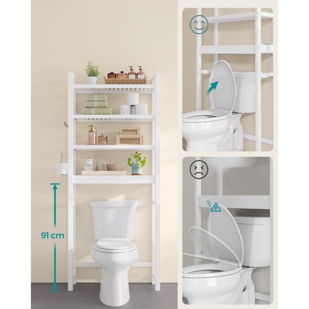 Badev�relsesreol - reol til badev�relse over toilet/vaskemaskine