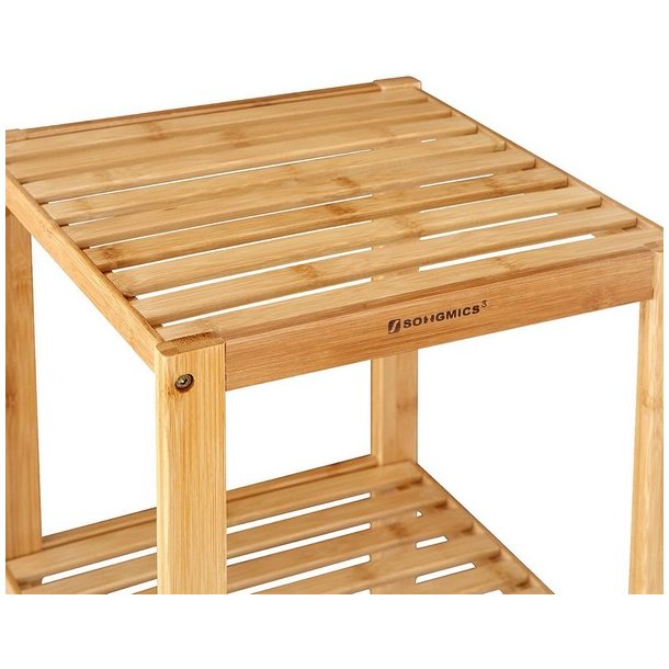 Badevrelsesreol med 5 hylder - bambus reol - 146 x 33 x 33