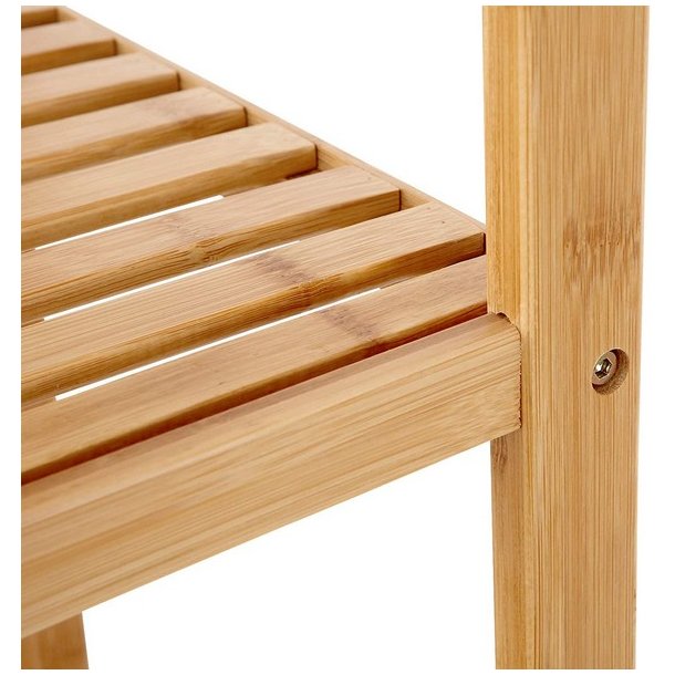 Badevrelsesreol med 5 hylder - bambus reol - 146 x 33 x 33