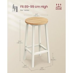 Barstol i industrielt design - st med 2 barstole - eg brun