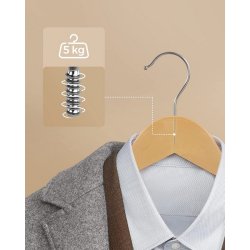 T�jb�jler med buksestang - 10 stk brune tr�b�jler til t�j