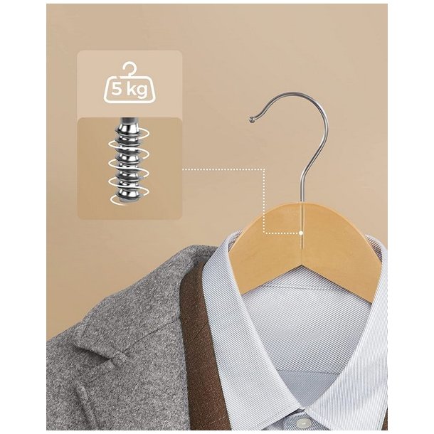 T�jb�jler med buksestang - 10 stk brune tr�b�jler til t�j