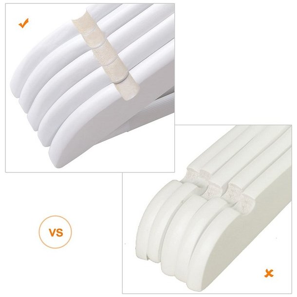 T�jb�jler med buksestang - 20 stk hvide tr�b�jler til t�j